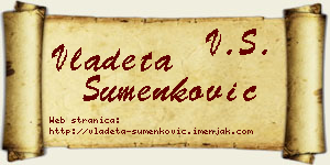 Vladeta Šumenković vizit kartica